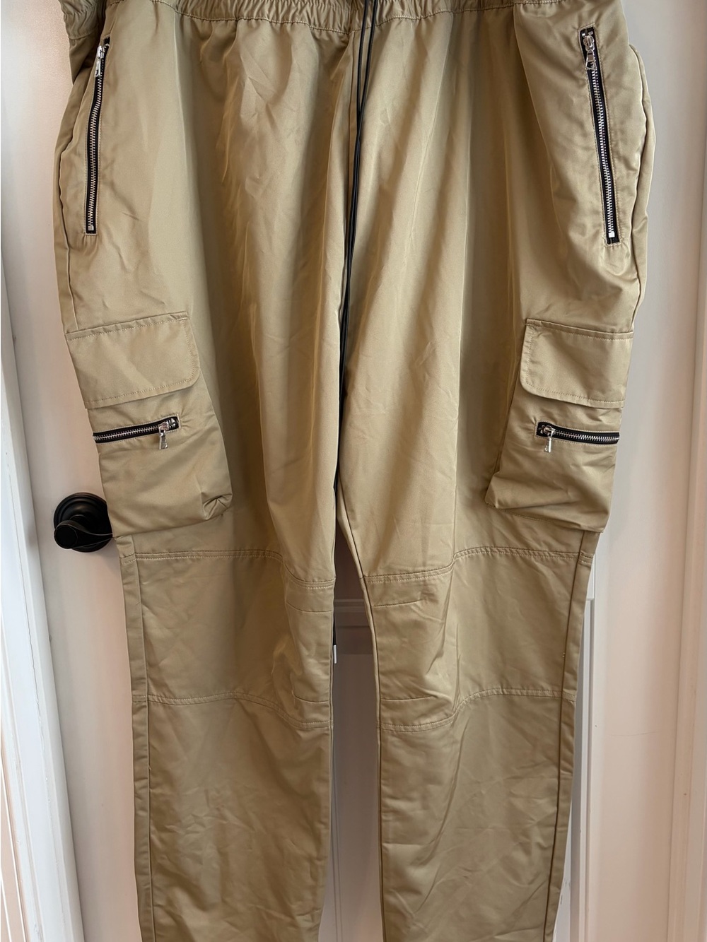 Mens Nylon Cargo Pants khaki Fashion Nova, 3XL